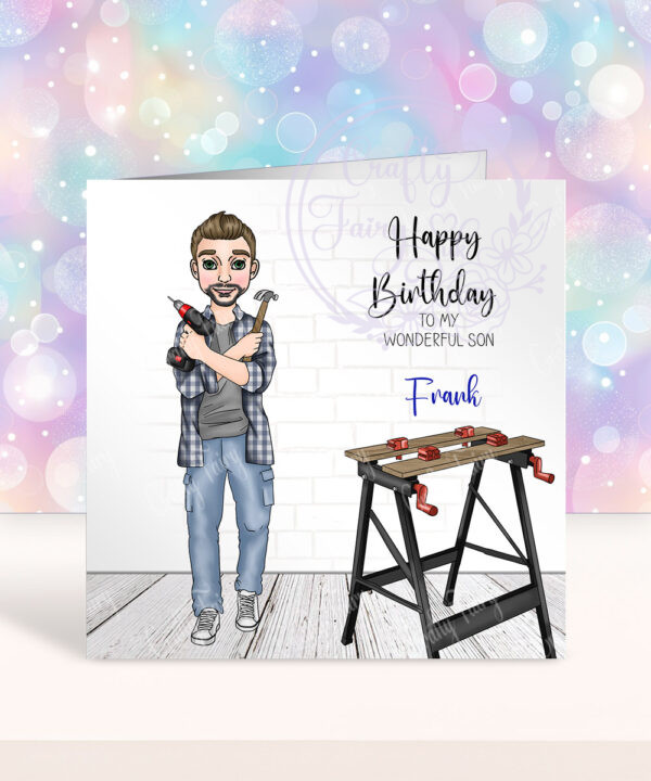 personalised diy dad birthday or father's day card