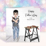 personalised diy dad birthday or father's day card