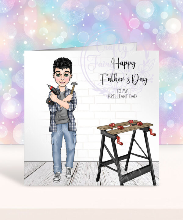 personalised diy dad birthday or father's day card