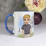 personalised horse rider boy mug gift