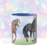 personalised horse rider boy mug gift
