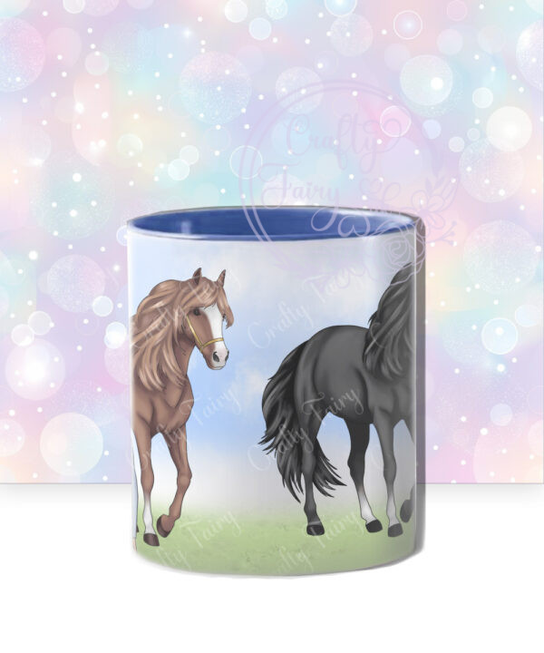 personalised horse rider boy mug gift