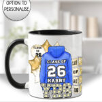 personalised class of 2026 hoodie and balloon print school leavers mug gift