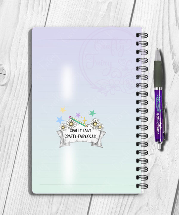 personalised amazing teacher ta note & flowers thank you a5 notebook gift