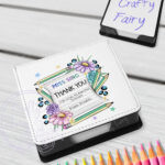 personalised amazing teacher ta note & flowers thank you memo note holder