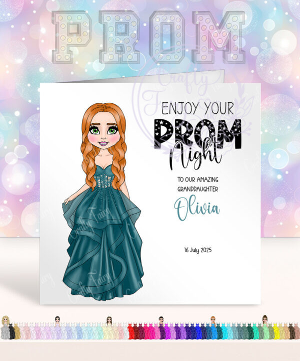 personalised a line princess tulle dress prom card 57 colour options