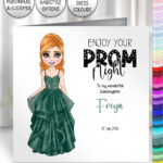 personalised prom card a line princess tulle dress design 57 colour options