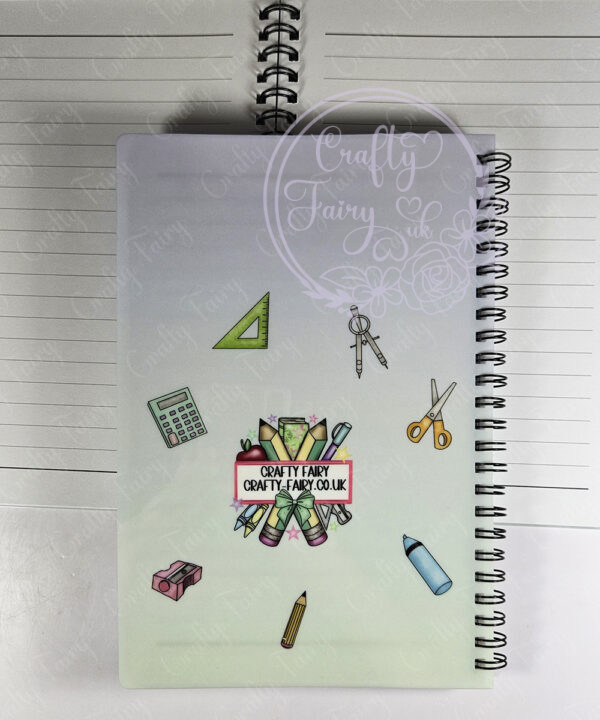 personalised doodle amazing female teacher ta lsa mentor thank you a5 notebook gift