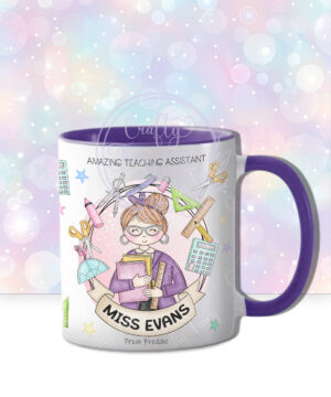 personalised doodle amazing teacher ta lsa mentor thank you mug gift