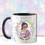 personalised doodle amazing teacher ta lsa mentor thank you mug gift