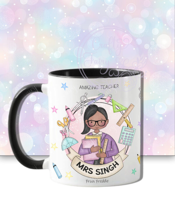 personalised doodle amazing teacher ta lsa mentor thank you mug gift