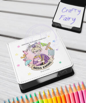 personalised doodle amazing teacher ta lsa mentor thank you memo note holder