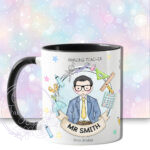 personalised doodle amazing male teacher ta lsa mentor thank you mug gift