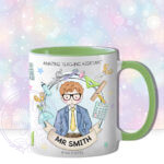 personalised doodle amazing male teacher ta lsa mentor thank you mug gift