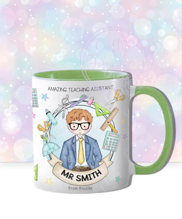 personalised doodle amazing male teacher ta lsa mentor thank you mug gift