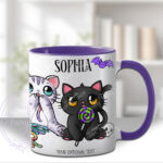 2815 personalised candy spoopy kitties halloween mug 1