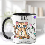 2815 personalised candy spoopy kitties halloween mug 2