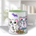 2815 personalised candy spoopy kitties halloween mug 3