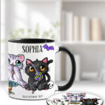2815 personalised candy spoopy kitties halloween mug 4