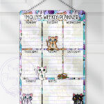 2817 personalised candy spoopy kitties halloween weekly planner 1