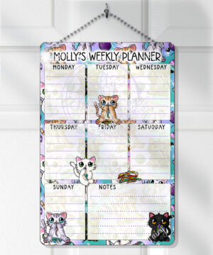 2817 personalised candy spoopy kitties halloween weekly planner 1