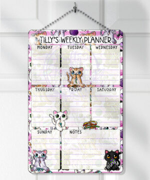 2818 personalised candy spoopy kitties halloween weekly planner 1