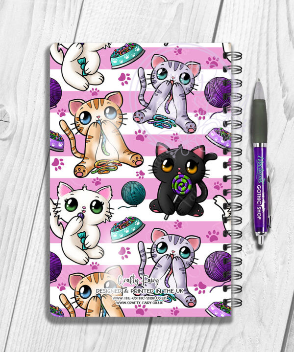 2820 personalised candy spoopy kitties halloween notebook 2