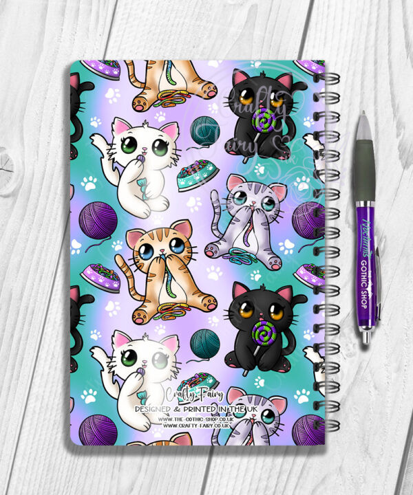 2821 personalised candy spoopy kitties halloween notebook 2
