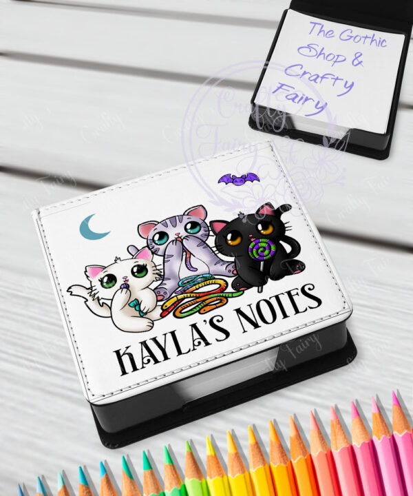2822 personalised candy spoopy kitties halloween memo notes 1