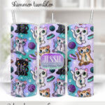 2827 personalised candy spoopy kitties halloween tumbler 2