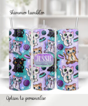 2827 personalised candy spoopy kitties halloween tumbler 2