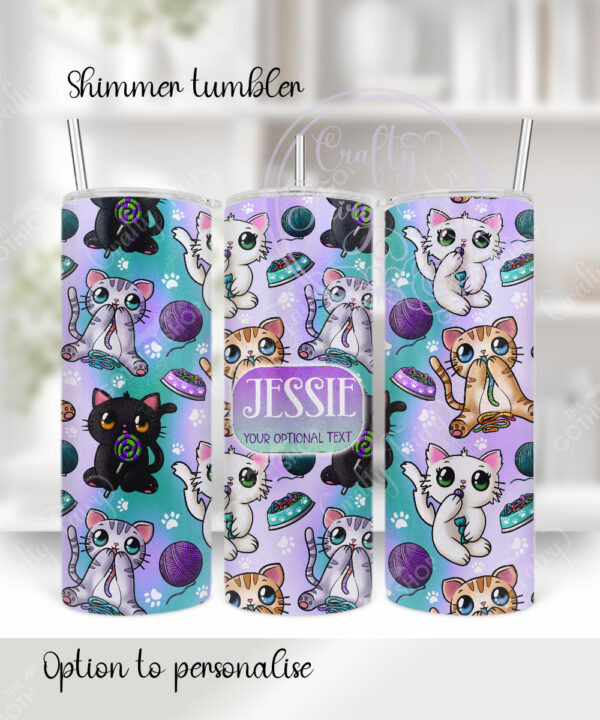 2827 personalised candy spoopy kitties halloween tumbler 2