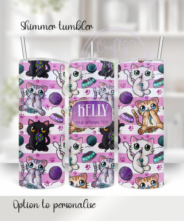 2828 personalised candy spoopy kitties halloween tumbler 1