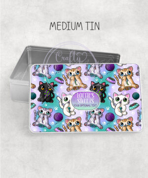 2832 personalised candy spoopy kitties halloween sweet tin 1