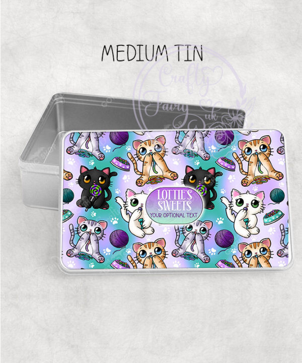2832 personalised candy spoopy kitties halloween sweet tin 1
