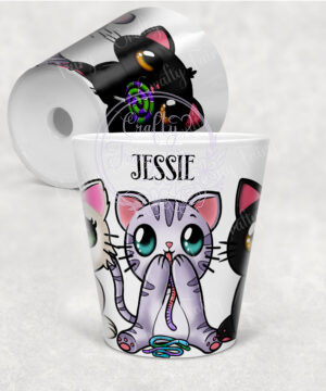 2839 personalised candy spoopy kitties halloween plant pot 1