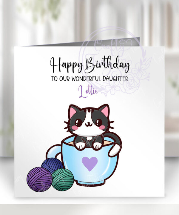 2843 teacup kawaii kitty birthday card 4
