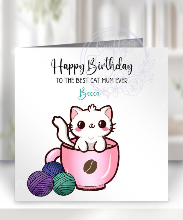 2843 teacup kawaii kitty birthday card 5