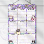 2846 personalised teacup kawaii kitties weekly planner 1
