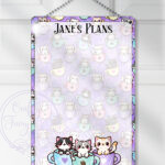 2847 personalised teacup kawaii kitties planner 1