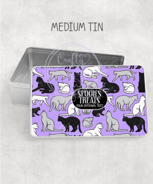 2868 personalised cats purple storage tin 1