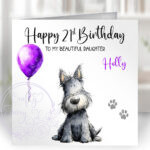 2935 scottie personalised dog birthday card