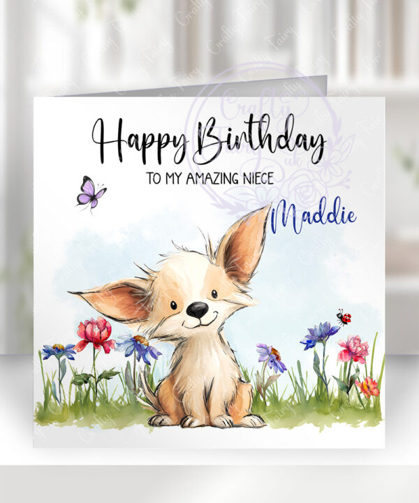 2965 chihuahua personalised dog birthday card