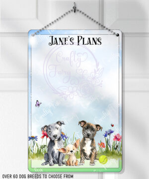 3015 personalised staffies chihuahua whiteboard planner 1