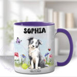 3020 personalised border collie dog mug 1