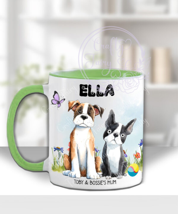 3020 personalised boxer frenchie dog mug 3