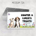 3029 personalised springer spaniel dog staffie tin 1