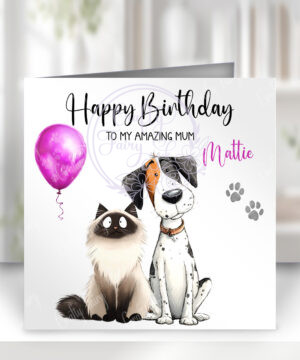 3065 personalised cat dog birthday card 1