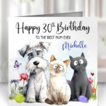 3066 personalised cat dog birthday card 2
