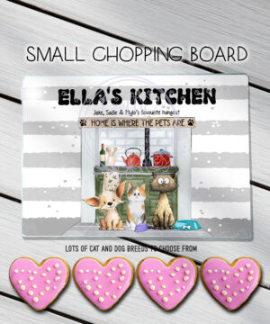 3081 personalised cat dog chopping board 2